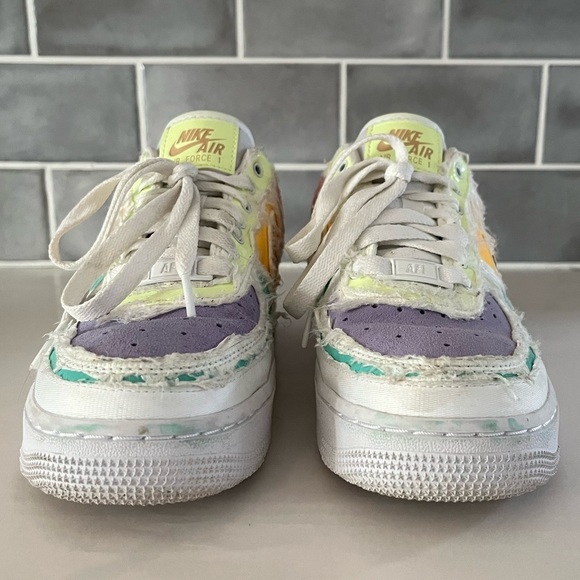 Nike Air Force 1 '07 PRM Arctic Punch Pastel Tear Off Women's Size 5 Platform - Picture 3 of 9